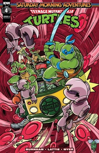 TMNT Saturday Morning Adventures 4, cover, January 2023, Tim Lattie