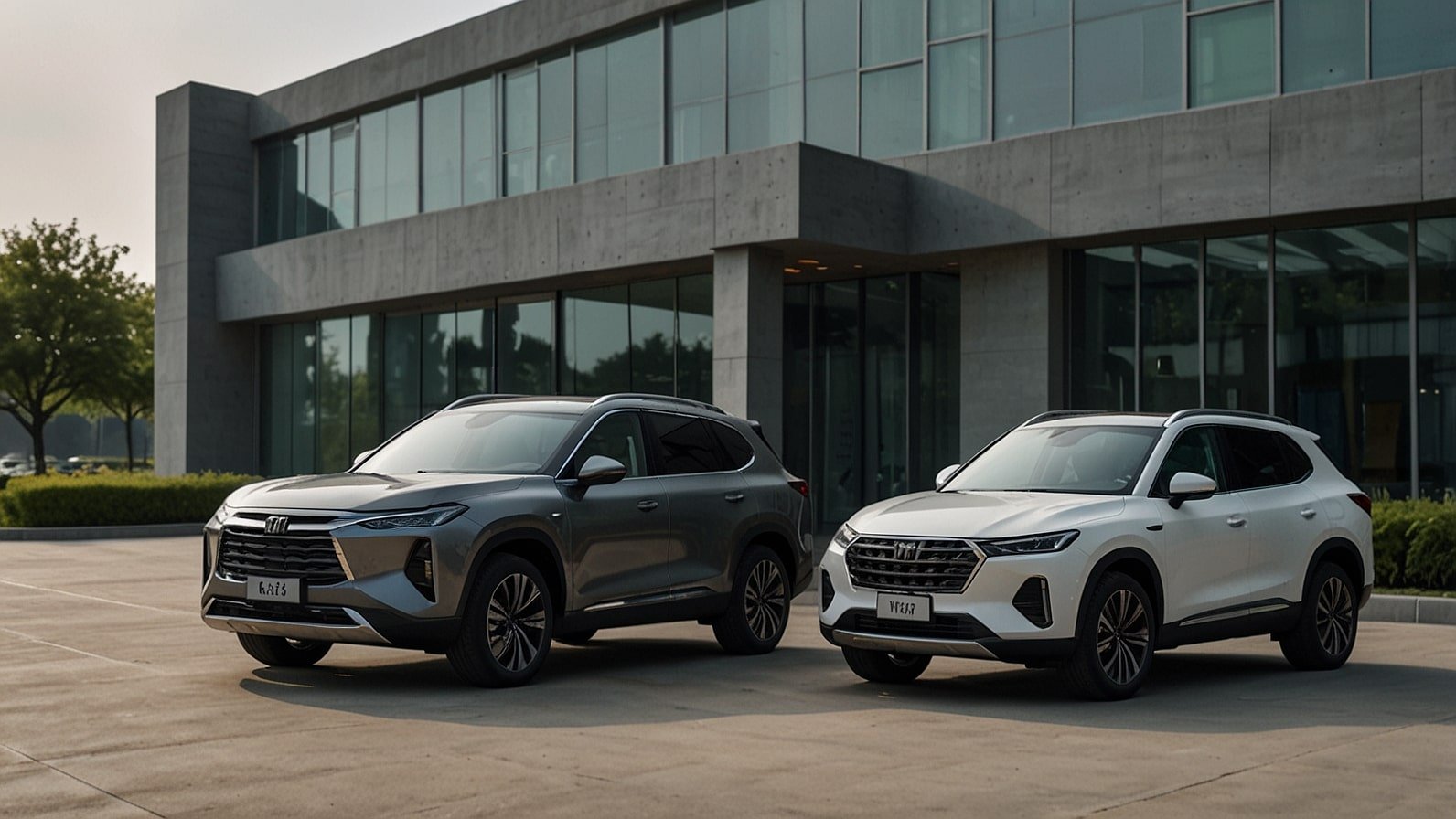 Xiaomi SU7 sedan and YU7 SUV parked in a modern showroom, showcasing China’s top 10 NEV sellers for August 2025.