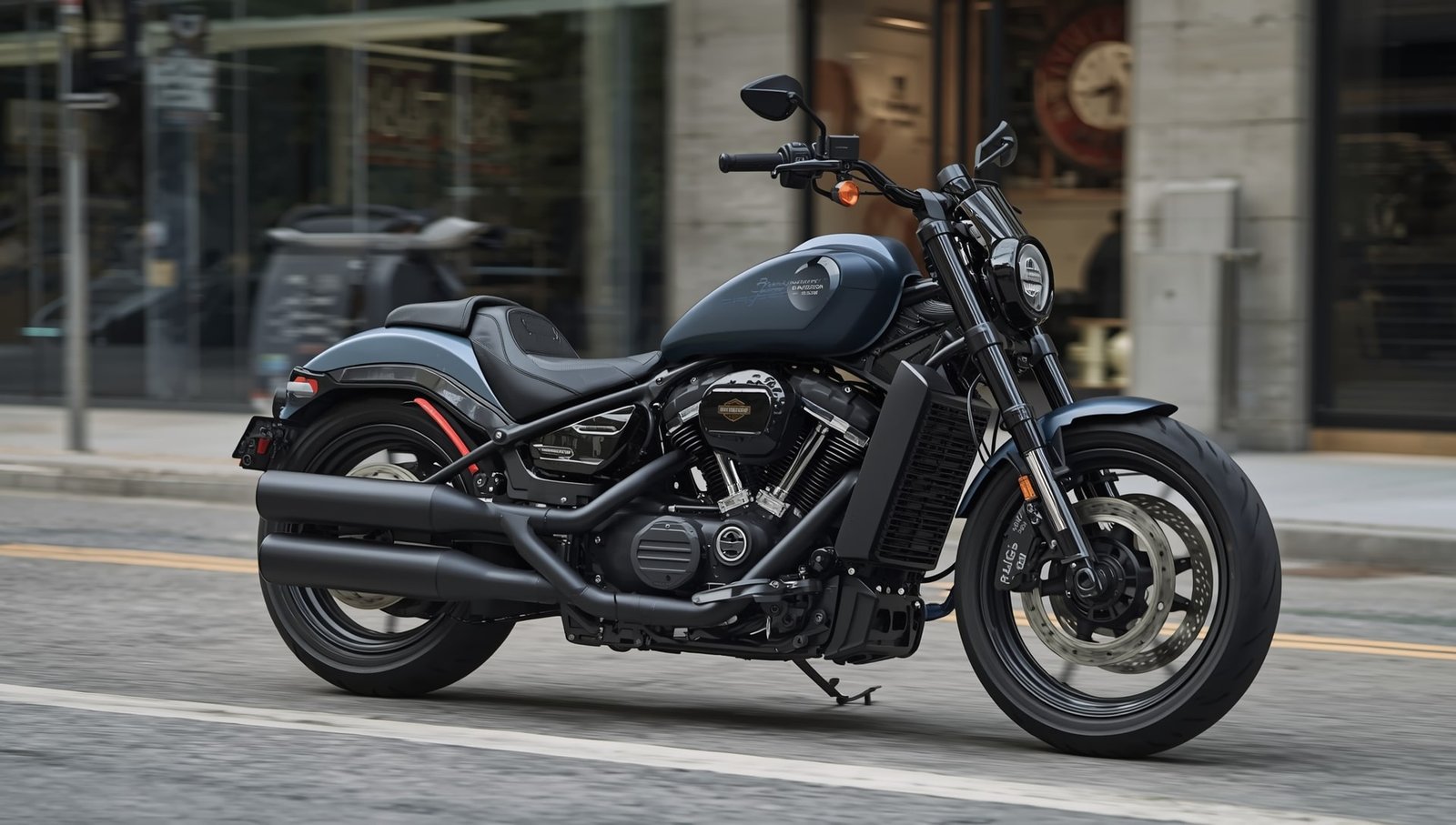 Harley-Davidson LiveWire S4 Honcho electric motorcycle on display at EICMA 2025 in Milan, featuring a sleek cruiser design and advanced electric performance.