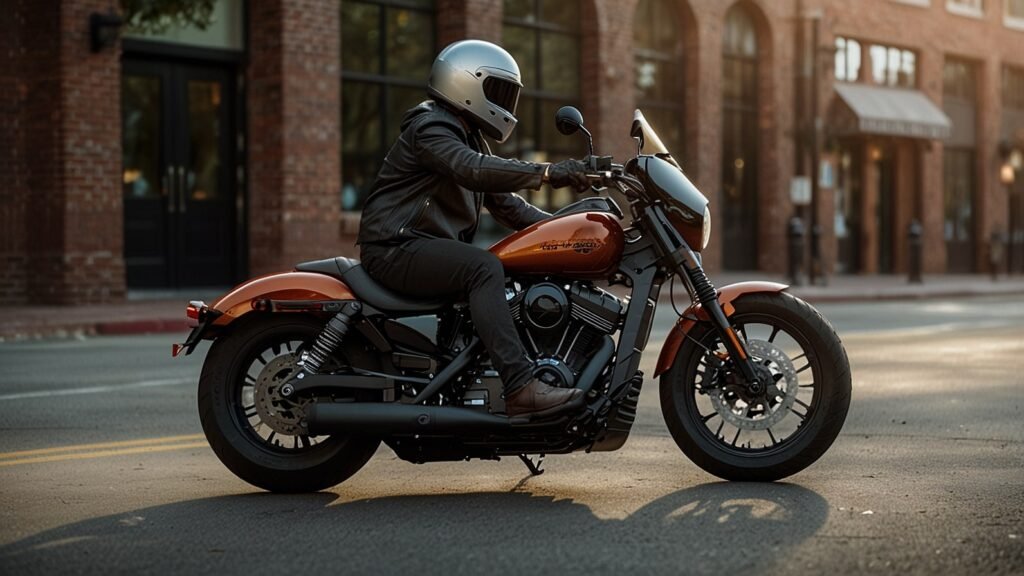 Vibrant bar chart showcasing September 2025 U.S. motorcycle sales: Harley-Davidson leads with 22,000 units, capturing 48% of the market, followed by Indian at 8,000 units, amid a 4% industry uptick to 45,000 registrations, with cruisers at 52% share.