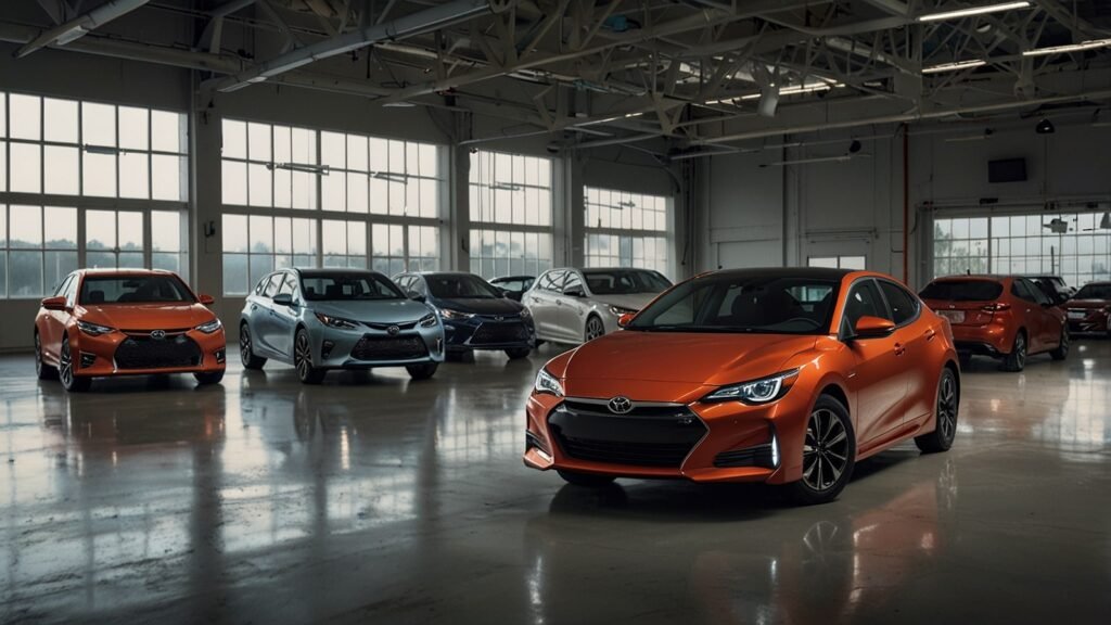 Dynamic bar graph illustrating September 2025 U.S. new vehicle sales: Toyota leads with 250,000 units, Ford close at 245,000, amid record 410,000 EV sales driven by expiring federal incentives; key brands like GM and Hyundai highlighted.