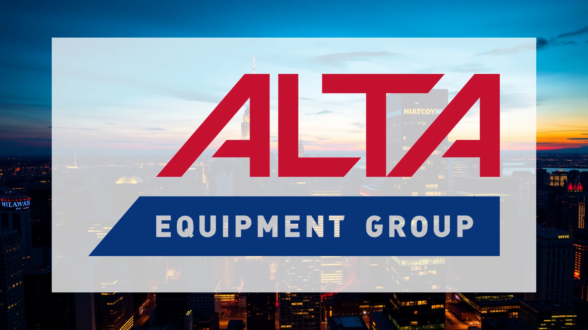 Alta Equipment Stock